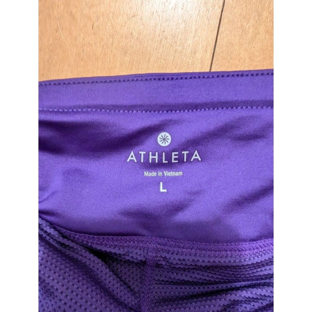 Athleta purple ruffle tier layer skirt skort Large Swagger Skirt - Picture 5 of 5